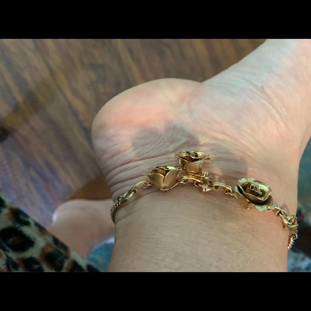 VINTAGE ROSE GOLD BRACELET/ANKLET - Picture 4 of 5